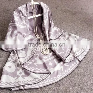 Shawl Scarf Tribal Fringe Hoodies Jacket Ethnic Warm Cardigans For Women Blankets Cape Shawl Ponchos and Capes thumbnail-6