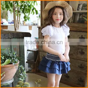 2016 Summer New Korean Children Summer Girls Summer a New Generation Female T-shirt Bottoming Shirt Wholesale thumbnail-3