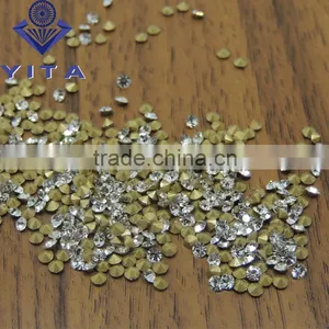 White Clear Color Ss16 Diameter 4.0mm Point Back Glass Rhinestones Chaton Stones for Dress thumbnail-1