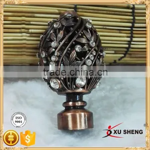 2016 New Models Curtain Rods Leaf Finial thumbnail-3
