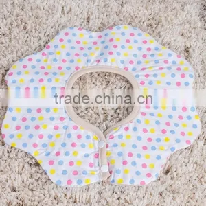 2015 Cotton White Plain Infants & Toddlers Bibs Washable thumbnail-2