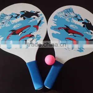 Nice Wooden Beach Rackets, Wooden Beach Tennis Racket, thumbnail-1
