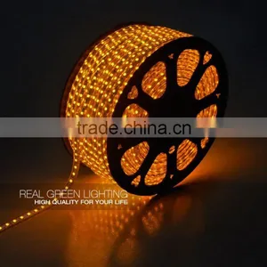 High Quality 220V SMD5050 Heat Resistant Yellow LED Strip Light thumbnail-1