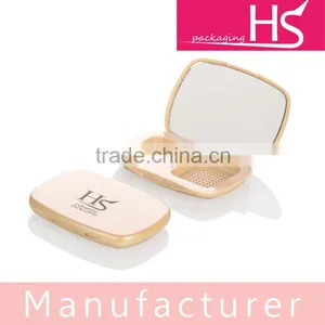 Cheap Price Empty Plastic Cosmetic Face Powder Case With Mirror thumbnail-1