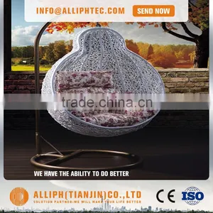 Garden Hanging Swing Rattan Basket Chair PE Rattan Hanging Basket Chair thumbnail-1