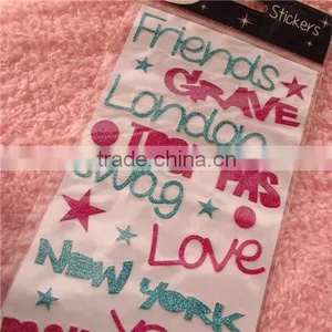 Fancy Glitter Mobile Round Stickers thumbnail-2