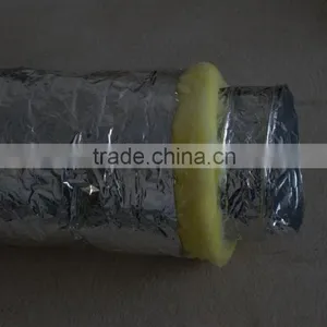 Insulated Flexible Aluminum Air Duct With 16kg/25mm Fiber Glass thumbnail-6