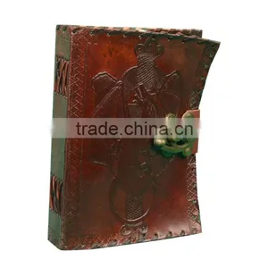 Celtic Dragon Leather Journal With C-lock Pattern Special Promotion Leather Journal thumbnail-1