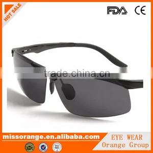 OrangeGroup Reliable Quality Wholesale Deep Black Acetate Sunglasses For Men Sport thumbnail-1