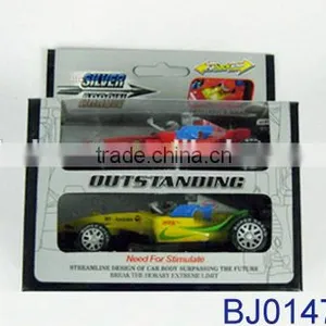 2pcs Pull Back Die Cast Racing Car With Light and Music thumbnail-1