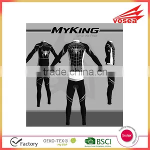 Spider-Man Long Sleeve Black Cycling Jersey Rading Sport Suit thumbnail-2