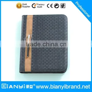 Custom Logo Promotion PU Agenda Leather Portfolio thumbnail-1