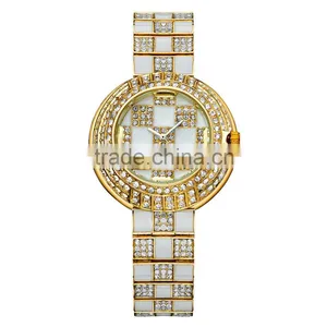 2015 Kingsky KY067 Gold Plated Jewelly Quartz Lady Fashion Watch thumbnail-4