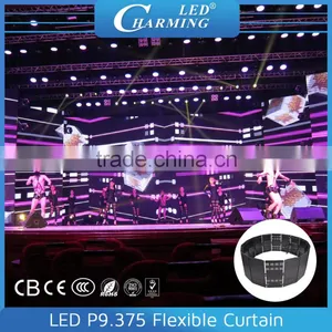 Indoor Full Color Flexible LED Mesh Curtain Glass Window LED Display thumbnail-2