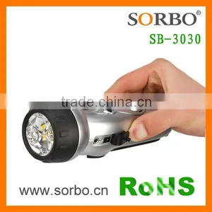 SORBO China Supplier Emergency Powerful Torch Light Dynamo LED Torch With Radio thumbnail-4
