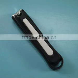 ZJQ-047 Carbon Steel With Plastic Cover Finger Nail Cutter With File thumbnail-1