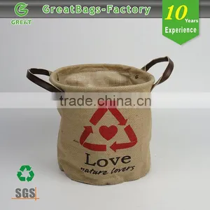 Promotion High Quality Reusable Foldable Shopping Bag Jute Bag thumbnail-1