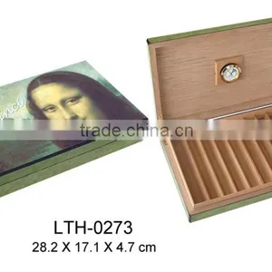 High Grossy Wooden Cigar Case Travel Humidor Supplier thumbnail-1