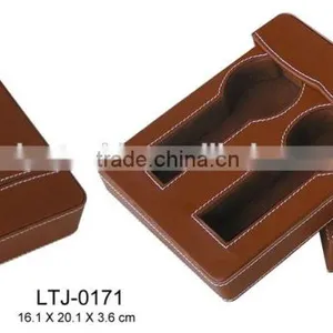 2 Pcs Leather Watch Storage Boxes Supplier thumbnail-1