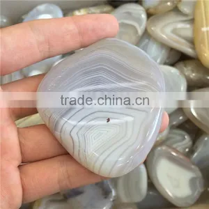Natural White Agate Slices Wholesale With Irregular Shapes thumbnail-5