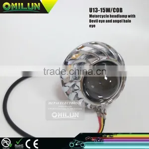 2015 Hot Sell 15W Motorcycle Headlight With COB Angel Halo Ring thumbnail-1