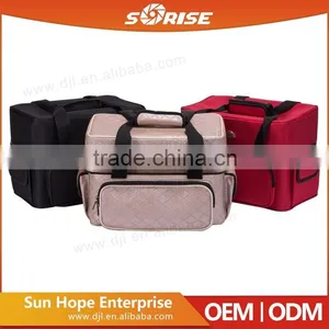 2015 Fashionable Red Nylon Carry Makeup Case thumbnail-5