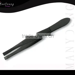 Black Handle Eyebrow Tweezers Manicure Set thumbnail-1