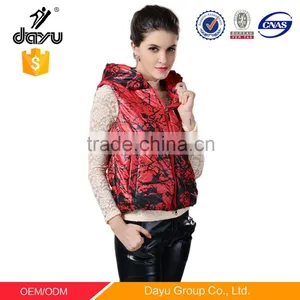 Waistcoat Design for Woman Lightweight Feather 100% Polyester Customized Women Waistcoat Cheap Vest thumbnail-6
