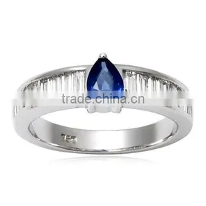 Yellow Gold Tanzanite Wedding Rings Set, Wedding Ring His and Hers Sets thumbnail-1