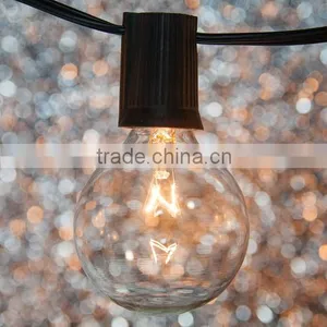 50 Socket Outdoor String Light Kit w/ G40 Globe Bulbs thumbnail-3