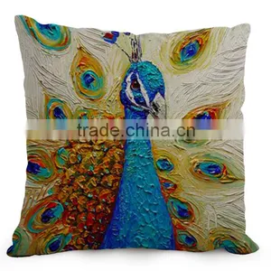 Peacock Cushion Covers Ethical Style Pillows Cases 6Styles Rectangle Sitting Room Besroom Decoration Sofa Pillowcase Gift thumbnail-2