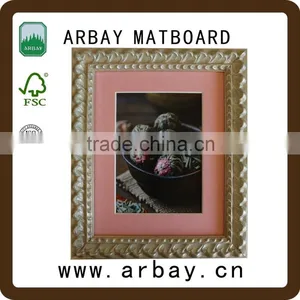 Pink Color Matboard With Window Frame Picture Mdf Photo Frame Backboard Wall Hanging Photo Frame White thumbnail-1