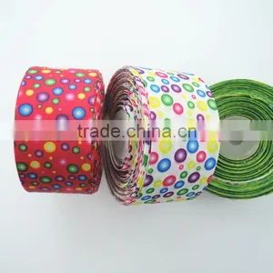 Colorful Decorative Circle Custom Printed Grosgrain Ribbon Wholesale thumbnail-1