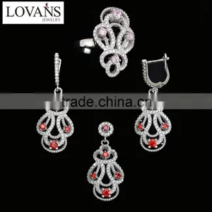 925 Silver Jewelry Set Party Decoration Enameled Silver Jewelry Designs TZ-0252 thumbnail-2
