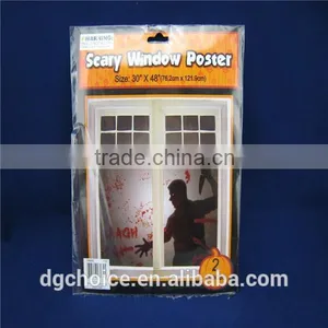 High Quality Happy Halloween Plastic Window Cover for Party thumbnail-1
