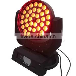 Top 1 36 x 18w RGBWA UV 6in1 Changeable Led Zoom Moving Head Wash Show Light thumbnail-4