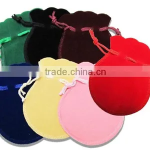 7*9cm In Stock Red Velvet Gift Pouch With Drawstring thumbnail-6