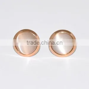 2014 Stainless Steel Stud Earrings With Stone(BE10701) thumbnail-1