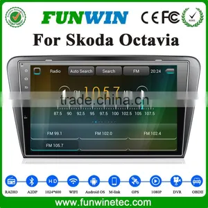 2016 NEW HOT SELLING Dvd Player Car Headunit for For Skoda Octavia Android 4.4 OBDII 1.6GHz MCU 3G WiFI thumbnail-1