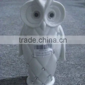 Porcelain Night Owl With Diamond thumbnail-1