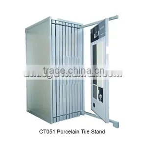 Push-pull Modern Showroom Design Ceramic Tiles Stone Samples Display Rack Stands CT051 thumbnail-1