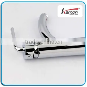 2-way Curved Wash Mixer Water BrassBasin Faucet thumbnail-4