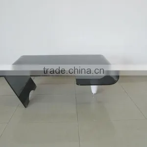 Stylish Design Black Tempered Glass Coffee Table thumbnail-1