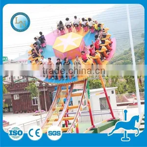 Outdoor Amusement Park Equipment for Adults! LINO Amusement Park Sliding Rides Flying Ufo Rides for Sale thumbnail-1
