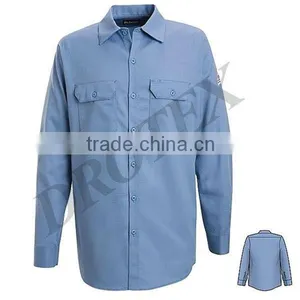 Cotton FR Button-Front Breathable Work Shirts thumbnail-1