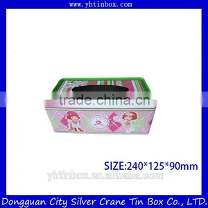 High Grade Rectangular Creative Tissue Tin Box thumbnail-1