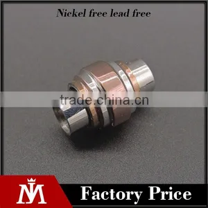 Wholesale Rose Gold Plated Charm Beads With Stainless Steel Round Accessories for Bracelet thumbnail-1