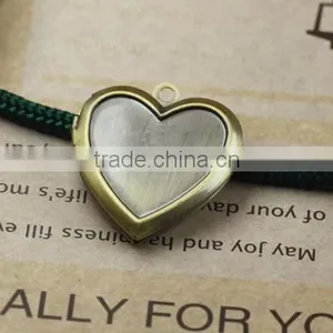 22MM Vintage Love Heart Brass Bronze Heart Locket,locket Pendant,pendant Setting Tray 1131028 thumbnail-1