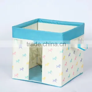 CL0044 Red Color 1 Square Cube Kids Toy Storage Boxs Makes Room Clean thumbnail-4