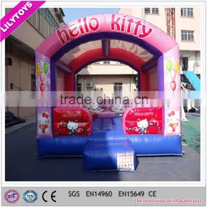 PVC Pink Cute Cat Cheap Infoor Inflatable Bouncer for Kids thumbnail-1